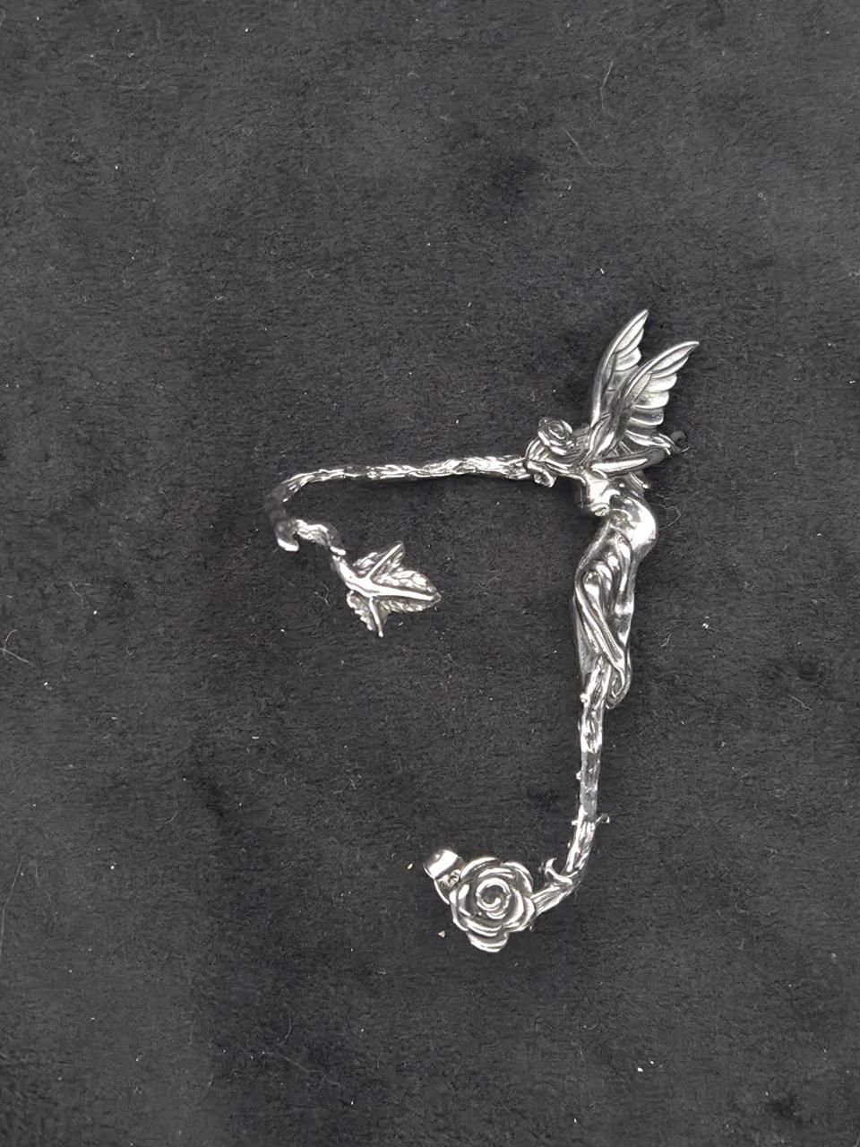 Keiju earcuff korvanlehti teräskorvakorut